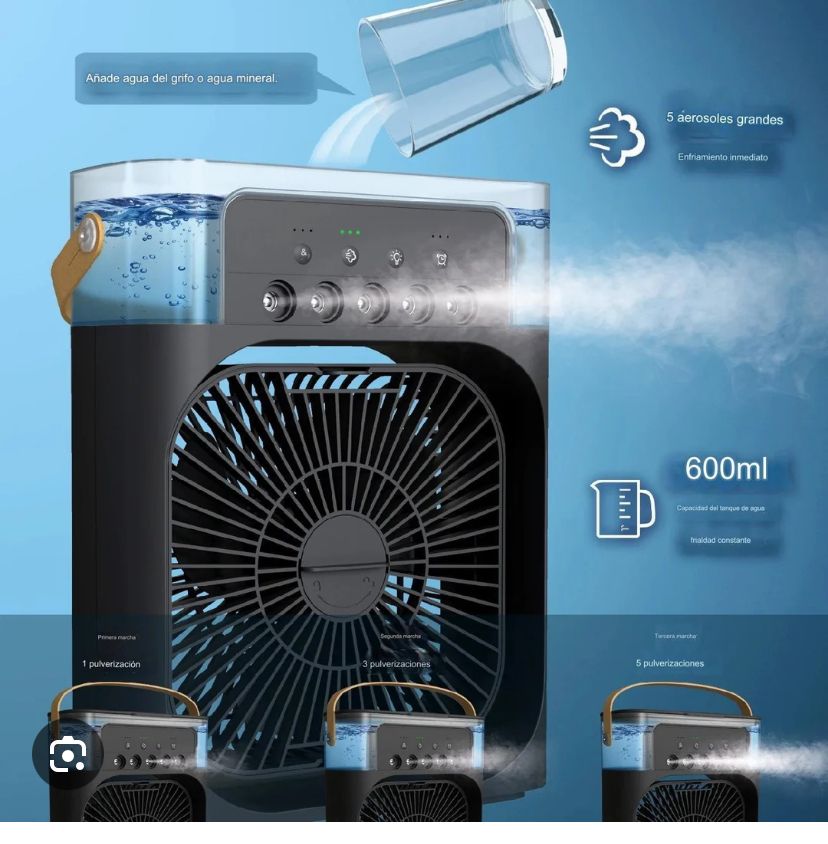 Mini Ventilador Portatil Con humidificador