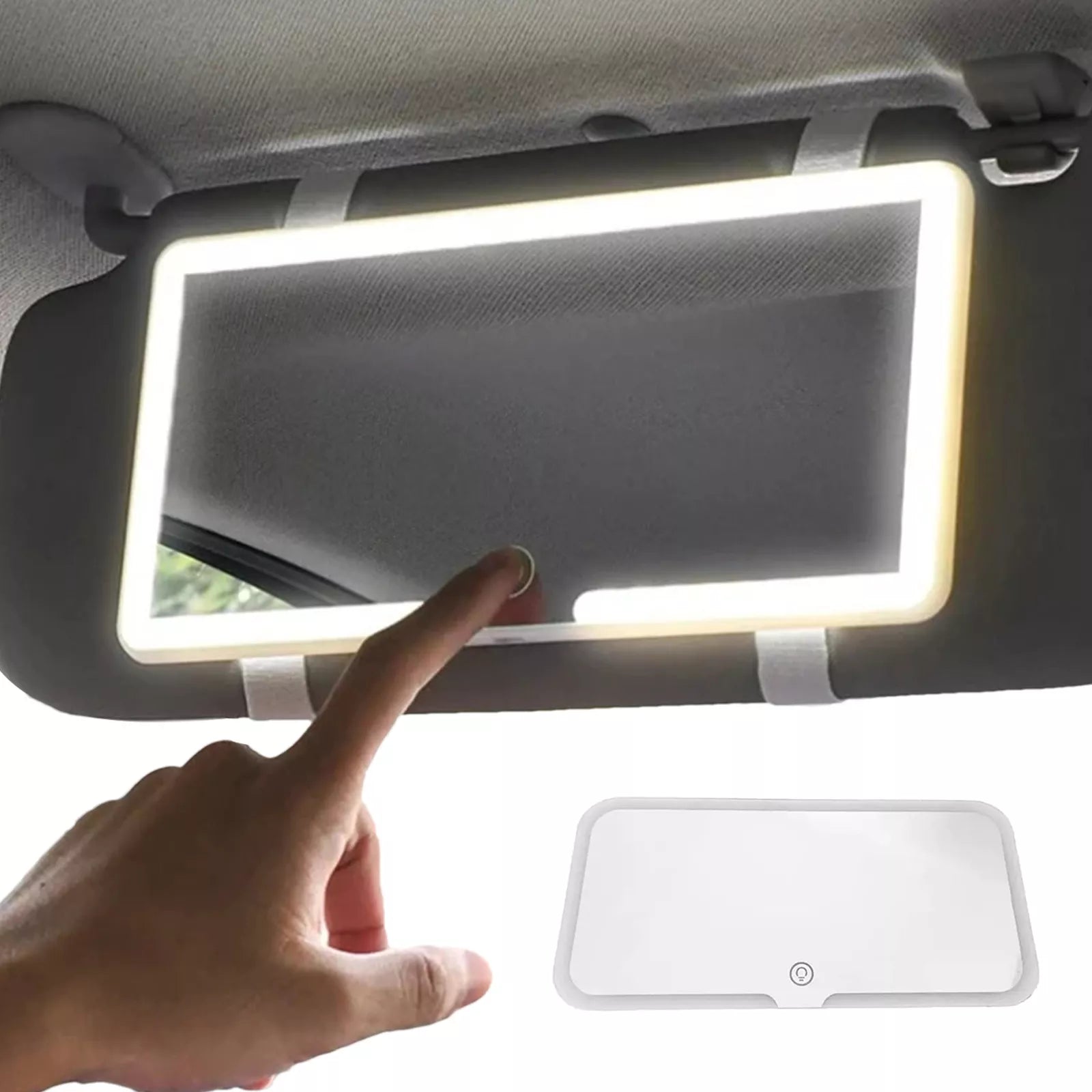 Espejo Con Luz Led Para Carro