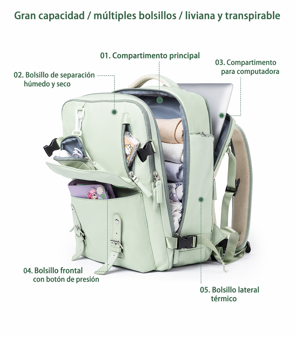 🎒 Mochila Viajera Multifuncional 30L