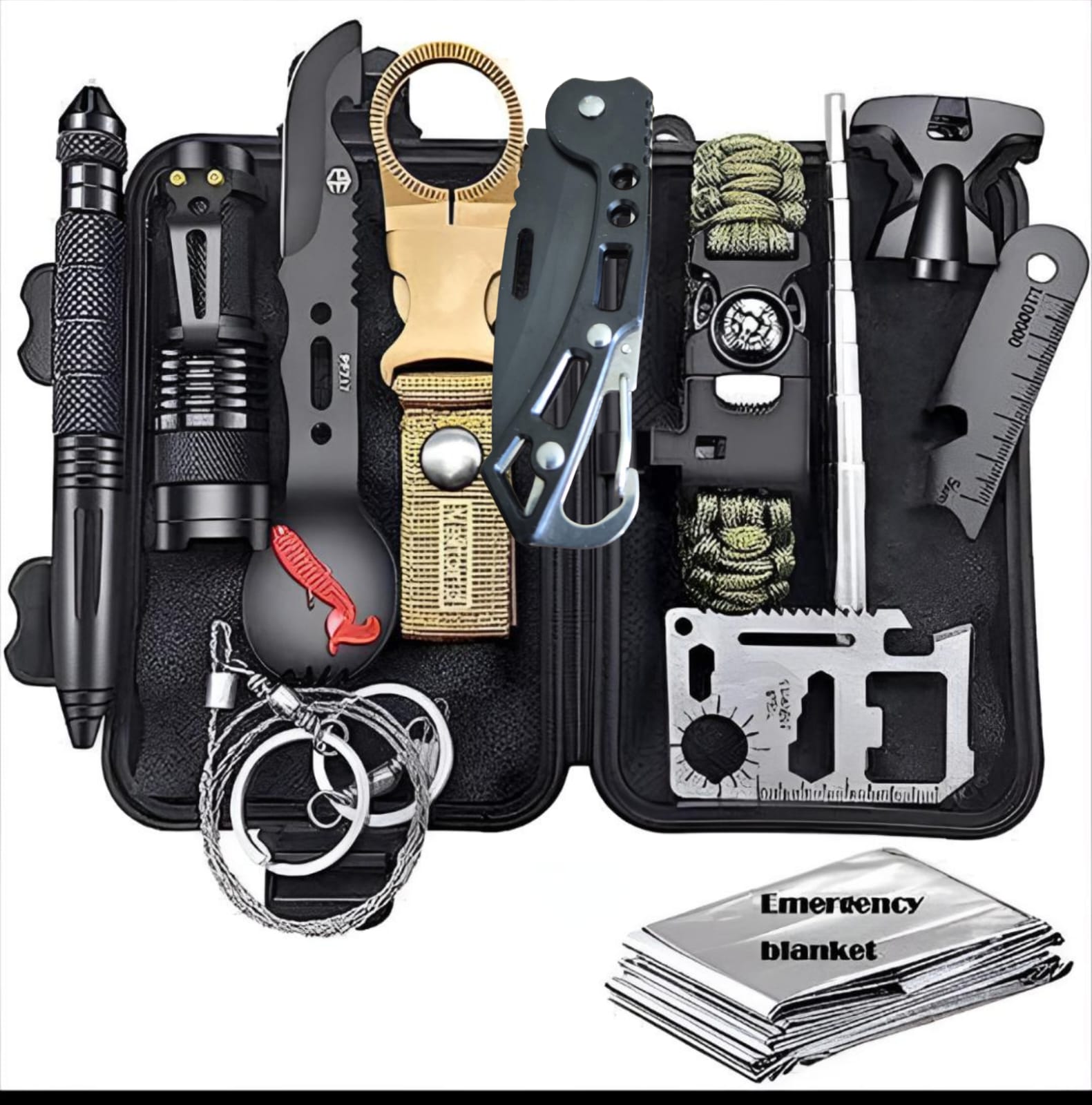 Kit de emergencia para viajes y camping