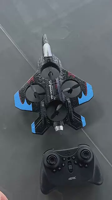 AVION CAZA A Control  360° ACROBÁTICO