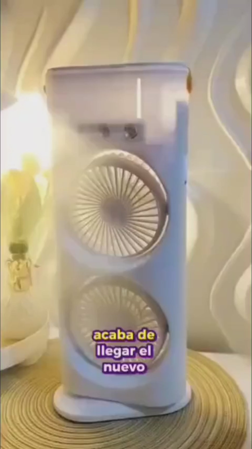 Ventilador doble con humidificador