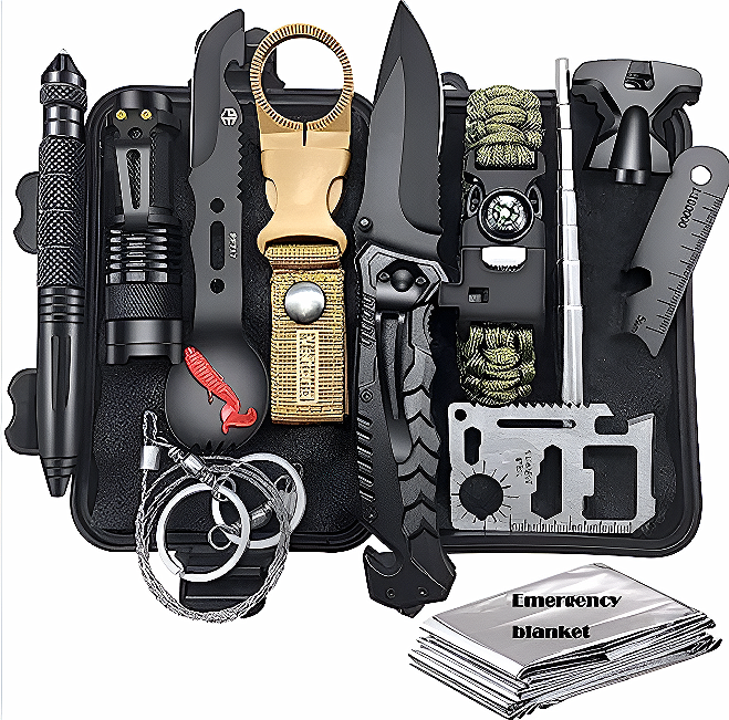 Kit de emergencia para viajes y camping